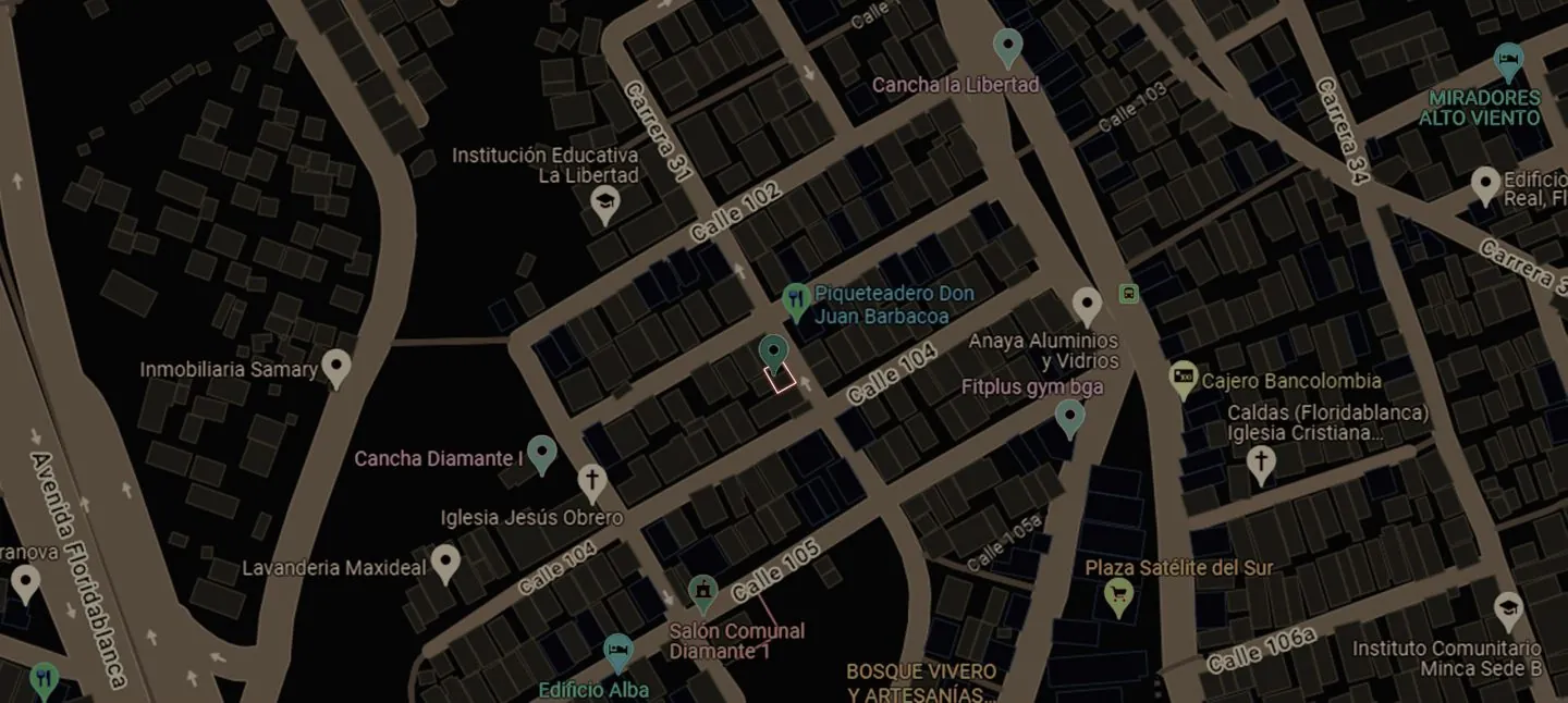Mapa de la ubicación del estudio